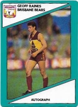 1988 Scanlens (130) Geoff Raines Bears #