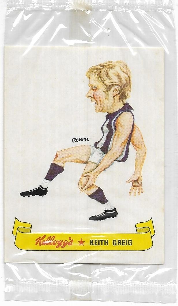1973 Kellogg’s Stickers – North Melbourne – Keith Greig