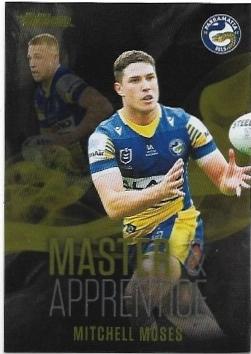 2022 Nrl Traders Master & Apprentice Black (MA19) Mitchell Moses Eels