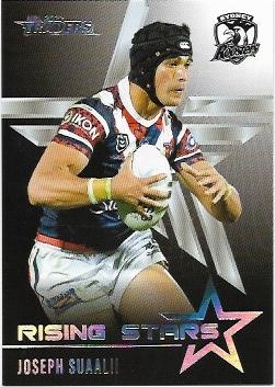 2022 Nrl Traders Rising Star Parallel Album Card (RSP14) Joseph SUAALII Roosters