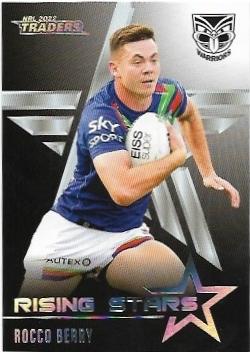 2022 Nrl Traders Rising Star Parallel Album Card (RSP15) Rocco BERRY Warriors