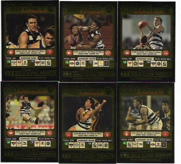 2001 Teamcoach Team Set Gold – Geelong