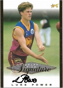 1998 Select Signature Series Draft Pick Signature (SC2) Luke Power Brisbane