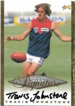1998 Select Signature Series Draft Pick Signature (SC12) Travis Johnstone Melbourne