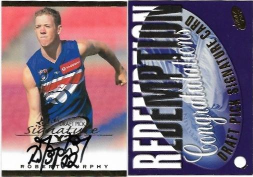 2000 Select Millennium Series Draft Pick Signature (DS13) Robert Murphy Western Bulldogs #412