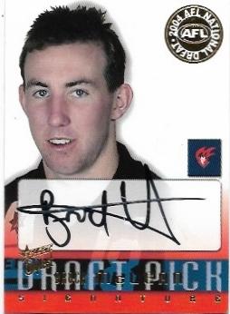 2004 Conquest Draft Pick Signature (DS5) Brock McLean Melbourne 223/700