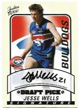 2005 Tradition Draft Pick Signature (DS22) Jesse Wells Western 550/600