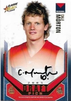 2008 Classic Gold Draft Pick Signature (DPG4) Cale Morton Melbourne 268/400