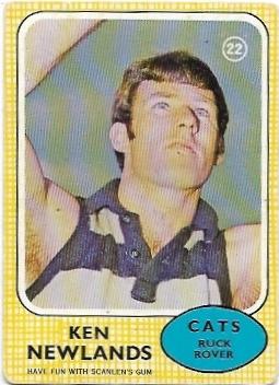 1970 Scanlens (22) Ken Newlands Geelong *