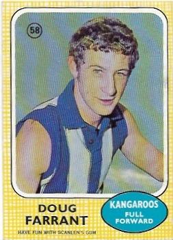 1970 Scanlens (58) Doug Farrant North Melbourne *