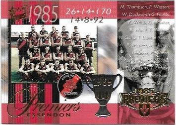 1985 Essendon – 2004 Select Conquest (PC15) Premiership Commemorative #026