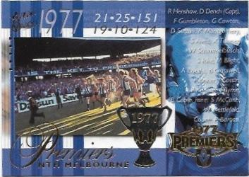 1977 North Melbourne – 2004 Select Ovation (PC25) Premiership Commemorative #332