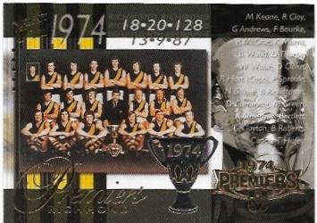 1974 Richmond – 2004 Select Ovation (PC26) Premiership Commemorative #170