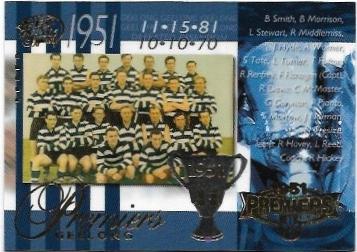 PC37-2005 AFL Dynasty Geelong 1951 VFL Premiership Commemorative Card 