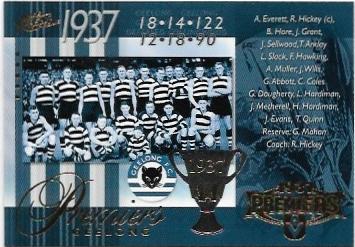 1937 Geelong – 2006 Select Supreme (PC45) Premiership Commemorative 106/400