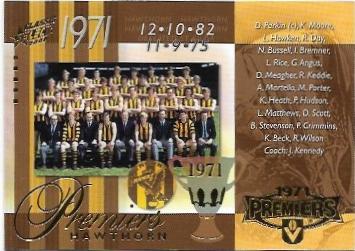 1971 Hawthorn – 2008 Select Classic (PC47) Premiership Commemorative 016/550