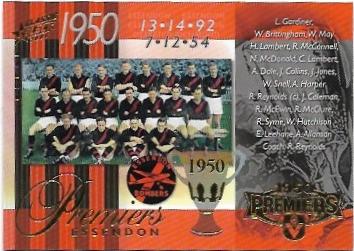 1950 Essendon – 2008 Select Classic (PC50) Premiership Commemorative 121/550