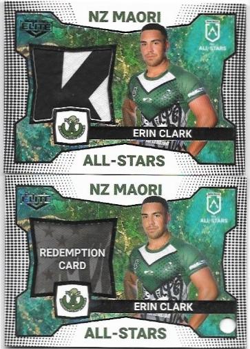 2022 Nrl Elite All Stars Patch (ASP6) Erin Clark NZ Maori 78/83