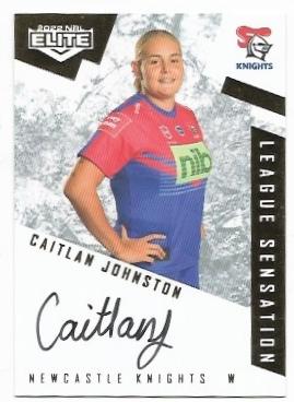 2022 Nrl Elite League Sensation (LS19) Caitlan Johnston Knights 32/60