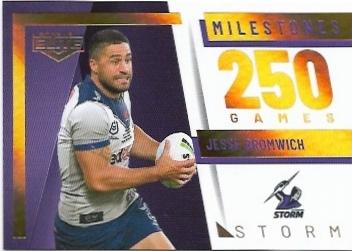 2022 Nrl Elite Milestones Case Card (M07) Jesse Bromwich Storm 33/42