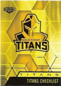 2022 Nrl Elite Mojo Yellow Diamond (MWY10) Checklist Titans 22/62