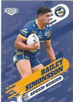 2022 Nrl Elite Speed Series (SS20/44) Bailey Simonsson Eels