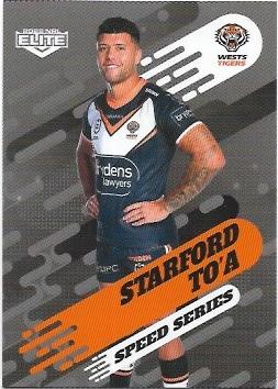 2022 Nrl Elite Speed Series (SS32/44) Starford To’a Wests Tigers