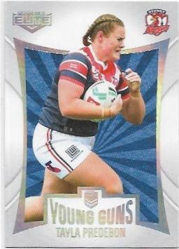 2022 Nrl Elite Young Guns White (YG 44 / 44) Tayla Predeboh Roosters W