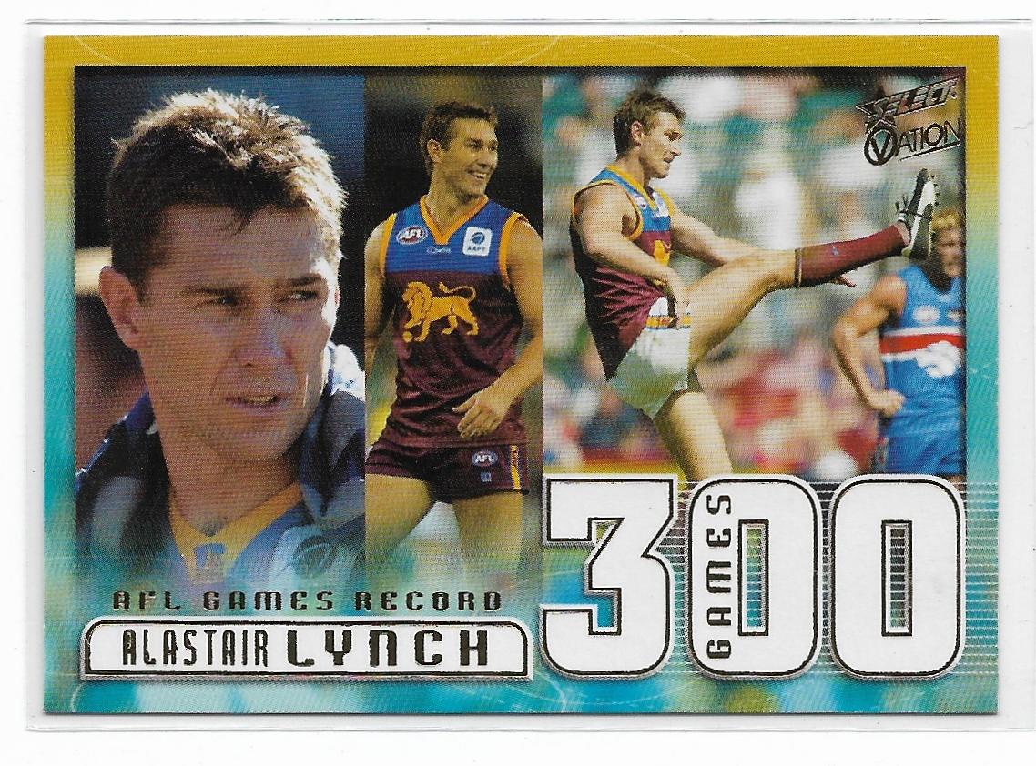 2004 Select Ovation 300 Game Case Card (CC14) Alastair Lynch Brisbane