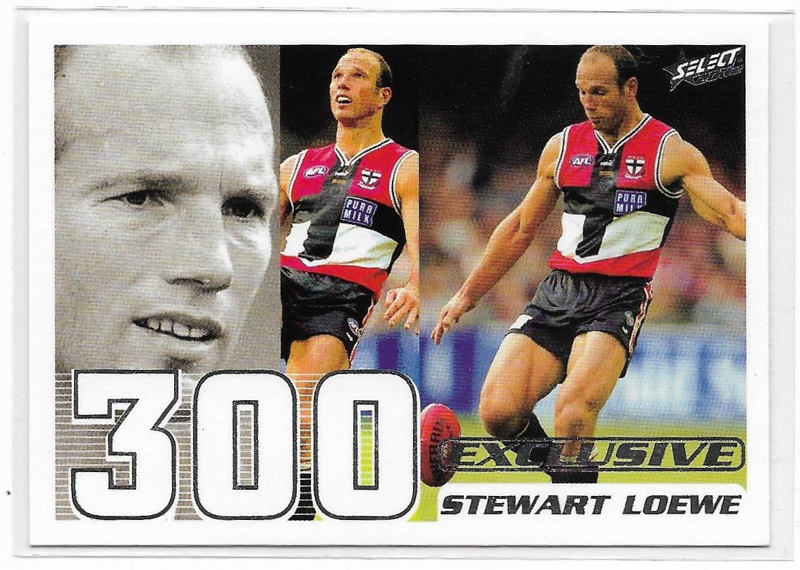 2002 Select Exclusive SPX 300 Game Case Card (CC7) Stewart Loewe St. Kilda