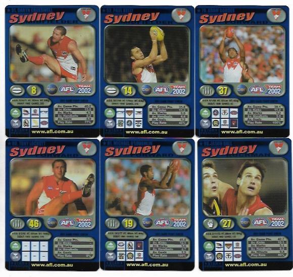 2002 Teamcoach Team Set Blue Prize – Sydney