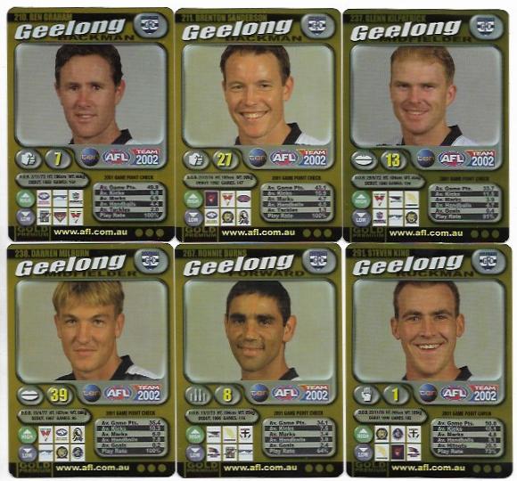 2002 Teamcoach Team Set Gold – Geelong
