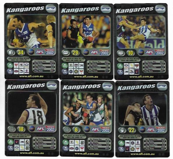 2002 Teamcoach Team Set Silver – Kangaroos