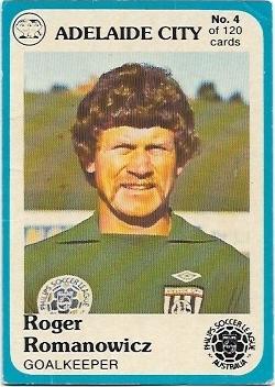 1978 Scanlens Soccer (4) Roger Romanowicz Adelaide City