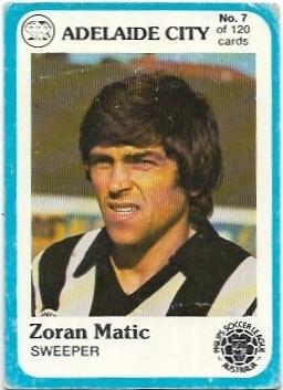 1978 Scanlens Soccer (7) Zoran Matic Adelaide City