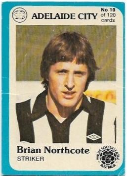 1978 Scanlens Soccer (10) Brian Northcote Adelaide City