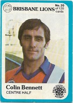 1978 Scanlens Soccer (20) Colin Bennett Brisbane Lions