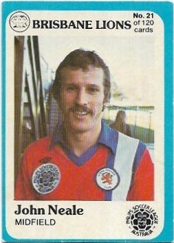 1978 Scanlens Soccer (21) John Neale Brisbane Lions