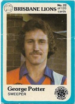 1978 Scanlens Soccer (22) Geroge Potter Brisbane Lions