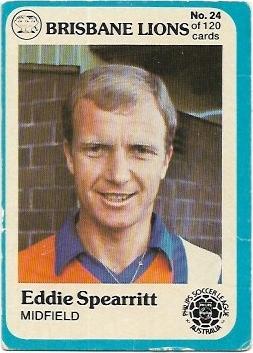 1978 Scanlens Soccer (24) Eddie Spearrit Brisbane Lions