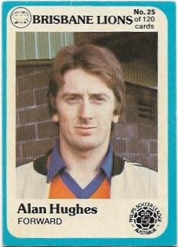 1978 Scanlens Soccer (25) Alan Hughes Brisbane Lions