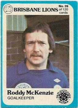 1978 Scanlens Soccer (26) Roddy McKenzie Brisbane Lions