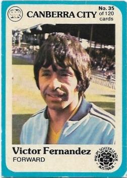 1978 Scanlens Soccer (35) Victor Fernandez Canberra City