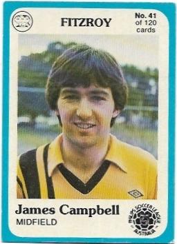 1978 Scanlens Soccer (41) James Campbell Fitzroy