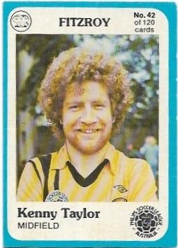 1978 Scanlens Soccer (42) Kenny Taylor Fitzroy