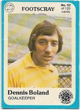 1978 Scanlens Soccer (52) Dennis Boland Footscray