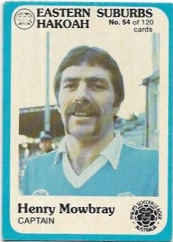 1978 Scanlens Soccer (54) Henry Mowbray Eastern Suburbs Hakoah