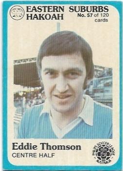 1978 Scanlens Soccer (57) Eddie Thomson Eastern Suburbs Hakoah