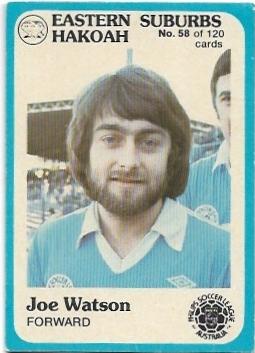 1978 Scanlens Soccer (58) Joe Watson Eastern Suburbs Hakoah