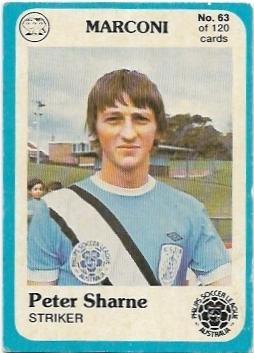 1978 Scanlens Soccer (63) Peter Sharne Marconi